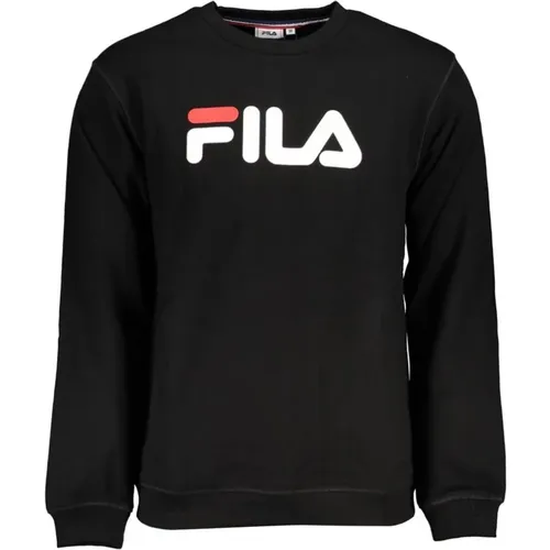 Slim Fit Sweatshirt with Round Neck and Long Sleeves , male, Sizes: S - Fila - Modalova