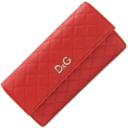 Pre-owned Leather wallets , female, Sizes: ONE SIZE - Dolce & Gabbana Pre-owned - Modalova