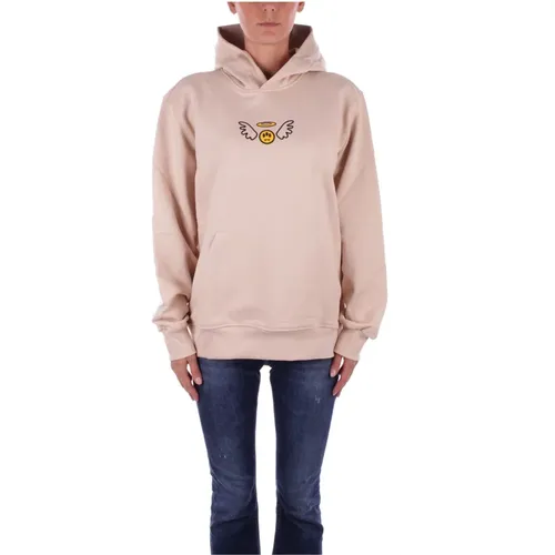 Sand Hoodie mit Frontlogo-Tasche , unisex, Größe: XS - BARROW - Modalova