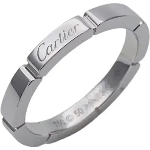 Pre-owned White Gold rings , female, Sizes: ONE SIZE - Cartier Vintage - Modalova