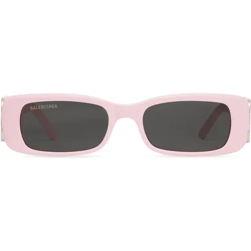 Vintage-inspired Rectangle Sunglasses , female, Sizes: ONE SIZE - Balenciaga - Modalova