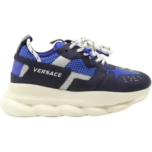 Pre-owned Leather sneakers , female, Sizes: 7 UK - Versace Pre-owned - Modalova