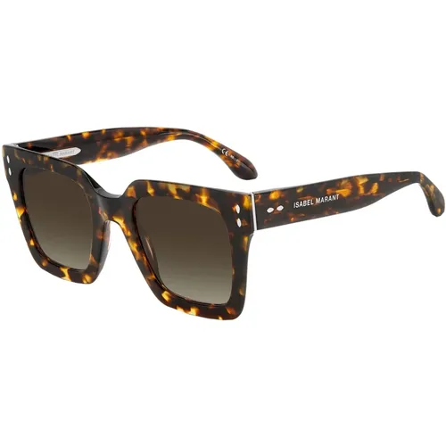 Havana Sonnenbrille mit Braunen Shaded Gläsern , Damen, Größe: 51 MM - Isabel marant - Modalova