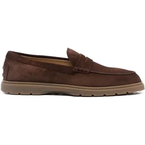 Leather Loafers for Men , male, Sizes: 9 1/3 UK - TOD'S - Modalova