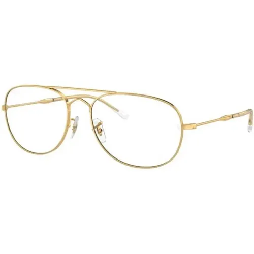 Goldgestell Klar/Graue Gläser Sonnenbrille , unisex, Größe: 60 MM - Ray-Ban - Modalova