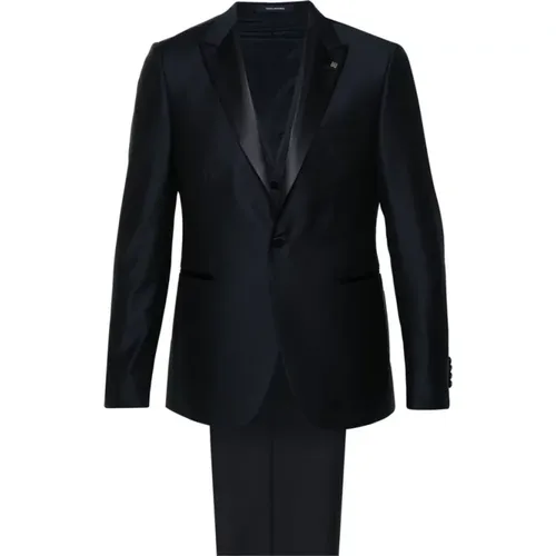 Single Breasted Suits , male, Sizes: XL, L - Tagliatore - Modalova