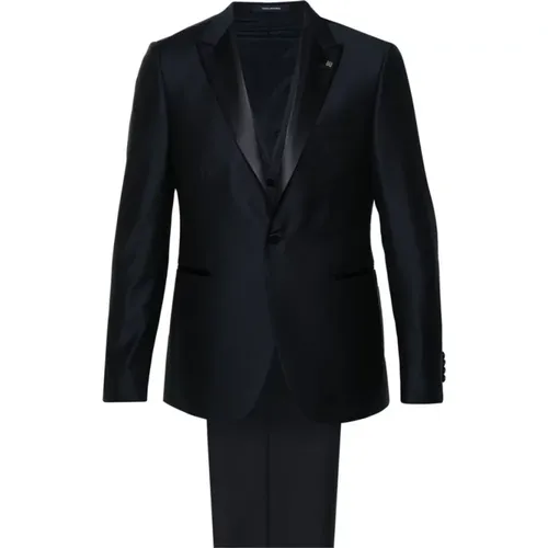 Single Breasted Suits , male, Sizes: XL, L, 3XL, 2XL, M - Tagliatore - Modalova