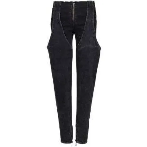 Gewaschene Baumwoll-Jeans mit niedrigem Bund - Balmain - Modalova