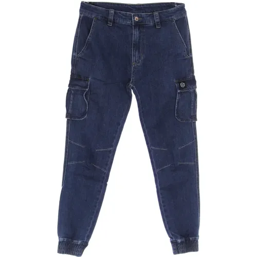 Cargo Denim Jeans mit Taschen , Herren, Größe: 3XS - Dolly Noire - Modalova