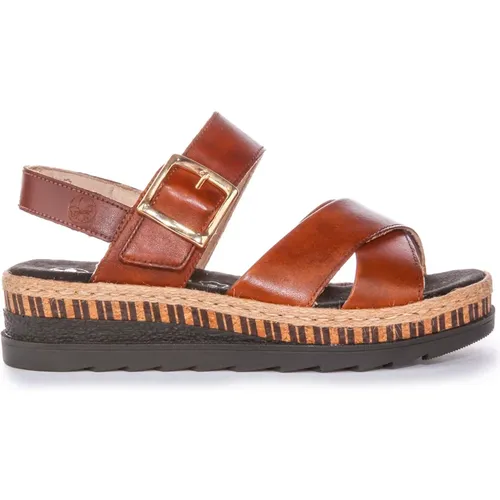 Sandals with Cork Footbed , female, Sizes: 8 UK - Rieker - Modalova