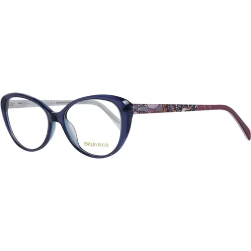 Blaue Cat Eye Optische Rahmen für Frauen - EMILIO PUCCI - Modalova