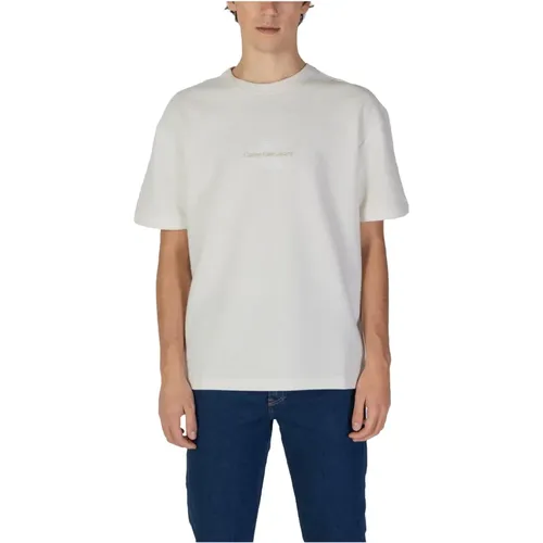 Herren Herbst/Winter Baumwolle T-Shirt Polo , Herren, Größe: 3XL - Calvin Klein Jeans - Modalova