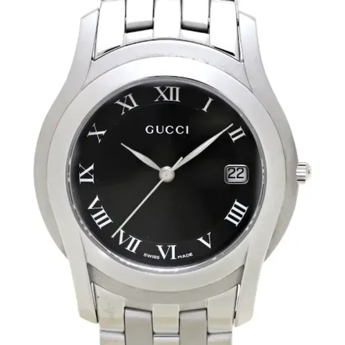 Pre-owned Stainless Steel watches , female, Sizes: ONE SIZE - Gucci Vintage - Modalova