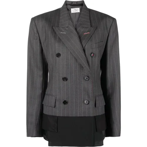 Grey Outerwear for Women Ss24 , female, Sizes: XS, S - Maison Margiela - Modalova