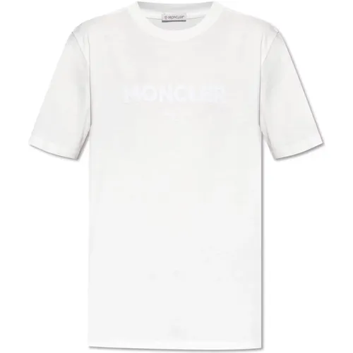 T-Shirt mit Logo , Herren, Größe: L - Moncler - Modalova