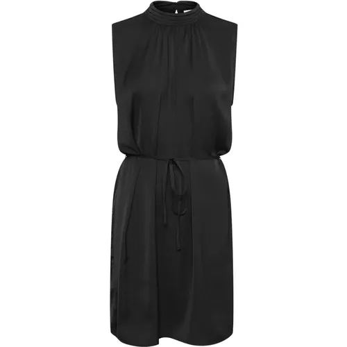 Elegant Dress with Waist Tie , female, Sizes: L, M, S, XS, XL - Saint Tropez - Modalova