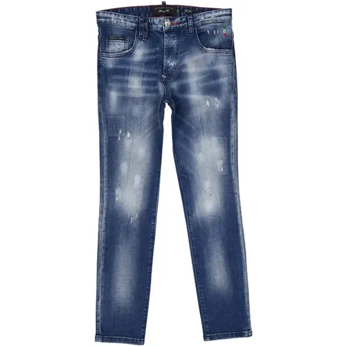 Jeans Ss22 with Destroyed Effect , male, Sizes: W30 - Philipp Plein - Modalova