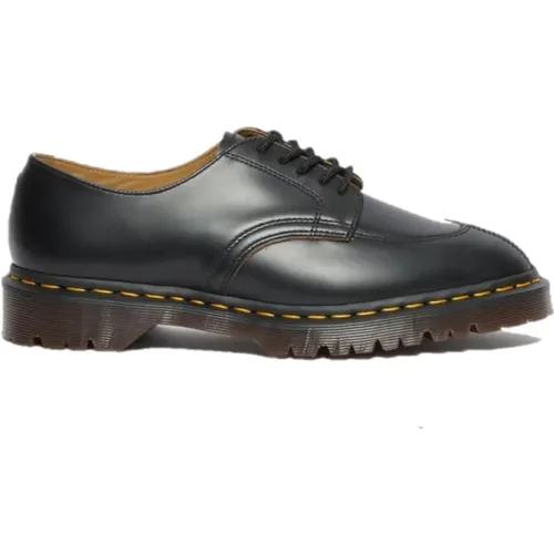 Vintage Smooth Schwarzer Schuh mit Mandelförmiger Spitze , Herren, Größe: 42 EU - Dr. Martens - Modalova