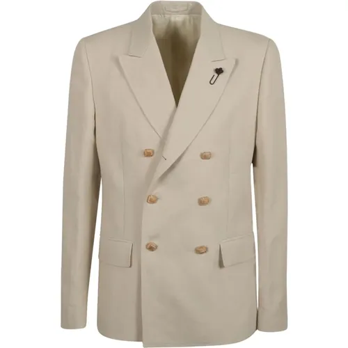 Men's Clothing Outerwear White Ss24 , male, Sizes: XL, L, M - Lardini - Modalova