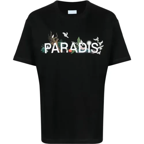 Schwarze T-Shirts und Polos , Herren, Größe: S - 3.Paradis - Modalova