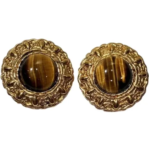 Pre-owned Metal earrings , female, Sizes: ONE SIZE - Chanel Vintage - Modalova