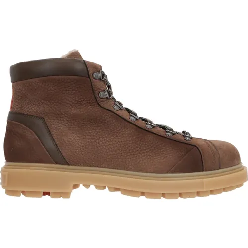 Dark Hiking Boots Leather , male, Sizes: 6 UK, 10 UK, 11 UK - Santoni - Modalova