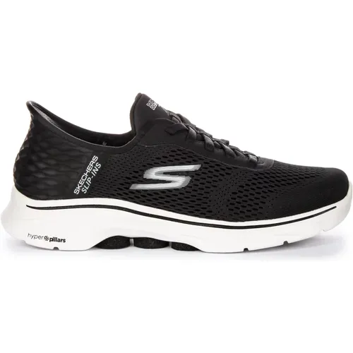 Comfortable Step-In Shoes White Men , male, Sizes: 8 UK, 9 UK, 11 UK, 12 UK - Skechers - Modalova