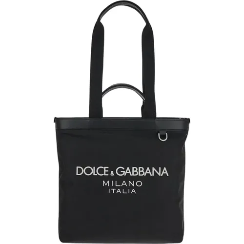 Nylon Shopping Bag , male, Sizes: ONE SIZE - Dolce & Gabbana - Modalova