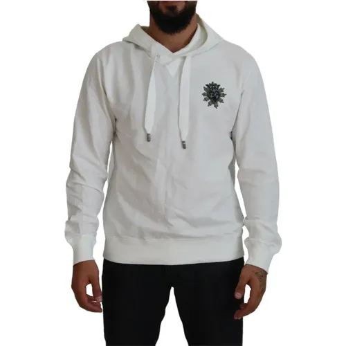 Logo Hoodie Sweatshirt , male, Sizes: M - Dolce & Gabbana - Modalova