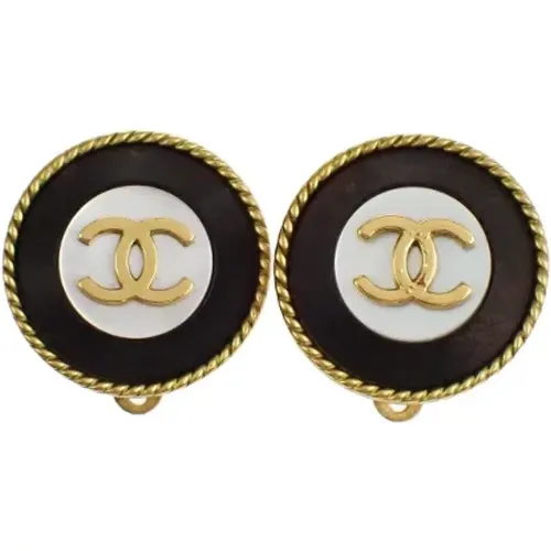 Pre-owned Metal earrings , female, Sizes: ONE SIZE - Chanel Vintage - Modalova