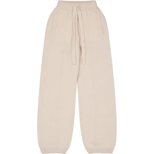 Sporty Silk Cashmere Trousers , female, Sizes: 2XS, XS, S - Laneus - Modalova