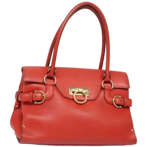 Pre-owned Leather handbags , female, Sizes: ONE SIZE - Salvatore Ferragamo Pre-owned - Modalova