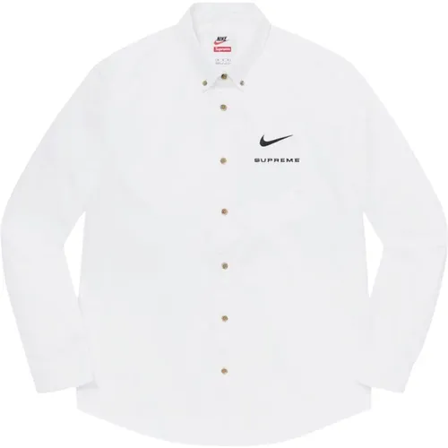 Limited Edition Cotton Twill Shirt , male, Sizes: S - Nike - Modalova