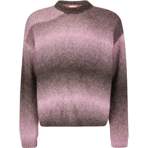 Alpaca Blend Crew Neck Sweater , Herren, Größe: M - Diesel - Modalova