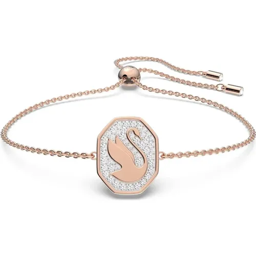 Signum Schwan Armband, Roségold, Weiß - Swarovski - Modalova