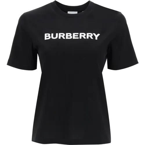 Logo Print Cotton T-Shirt , female, Sizes: M, XS, S - Burberry - Modalova