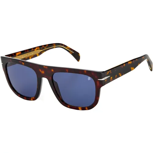 DB 7044/S Sunglasses in Dark Havana/Blue,David Beckham Sonnenbrille DB 7044/S - Eyewear by David Beckham - Modalova