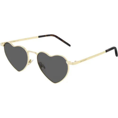 Metallic Sunglasses for Women , female, Sizes: 52 MM - Saint Laurent - Modalova