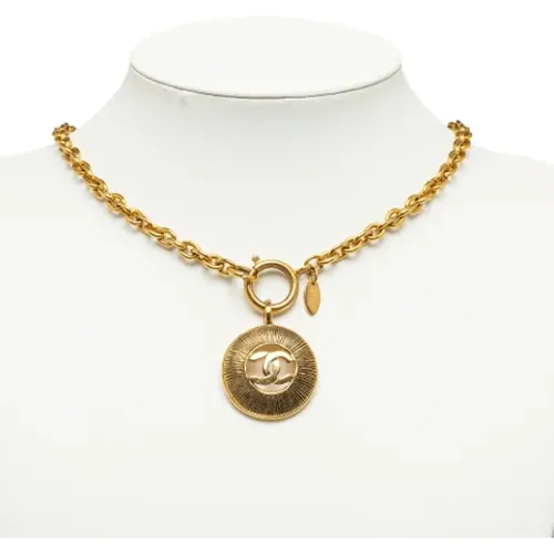 Pre-owned Gold necklaces , female, Sizes: ONE SIZE - Chanel Vintage - Modalova