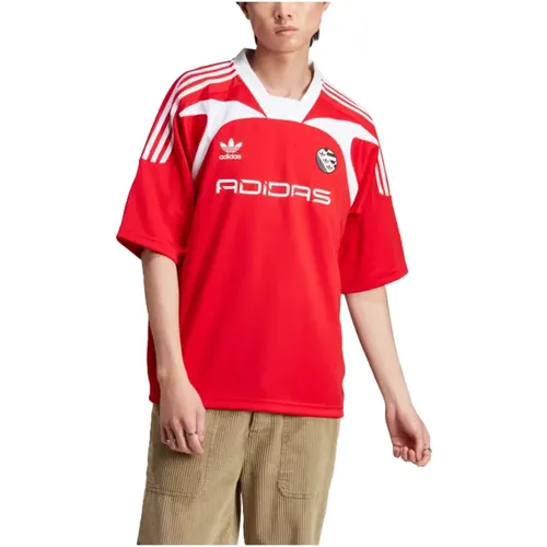 Oversized Short Sleeve Jersey , Herren, Größe: L - Adidas - Modalova