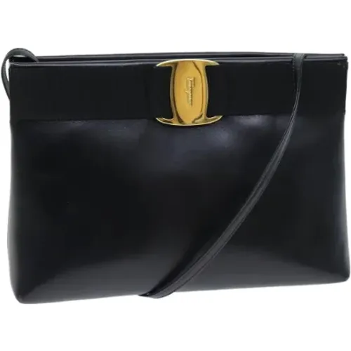 Pre-owned Leather shoulder-bags , female, Sizes: ONE SIZE - Salvatore Ferragamo Pre-owned - Modalova