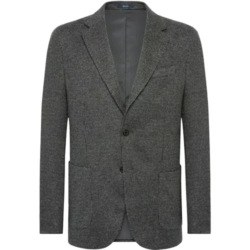 Pied De Poule Jersey Blazer Stil Cernobbio - Boggi Milano - Modalova