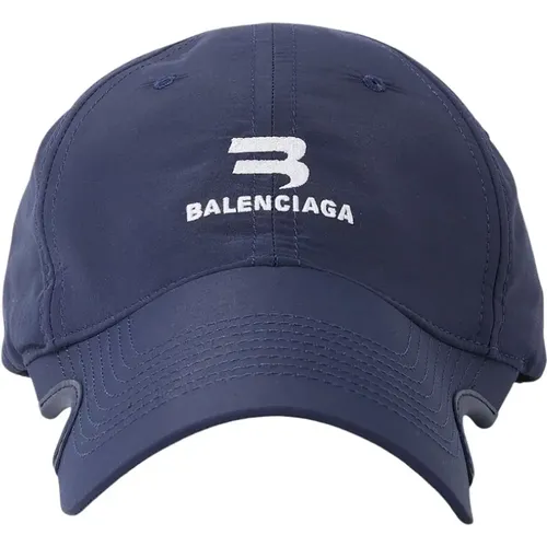 Notched Baseball Cap , male, Sizes: M - Balenciaga - Modalova