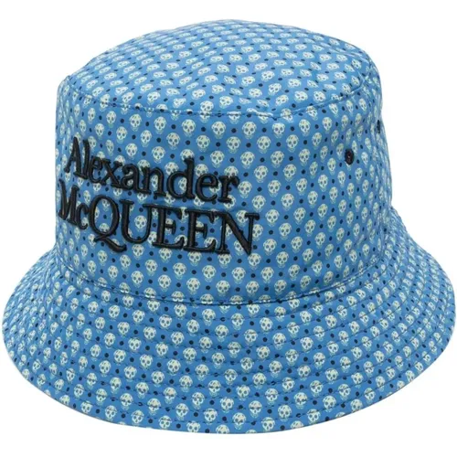 Skull-print Bucket Hat , male, Sizes: M, L - alexander mcqueen - Modalova