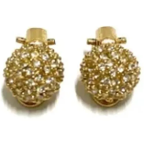 Pre-owned Metal earrings , female, Sizes: ONE SIZE - Dior Vintage - Modalova