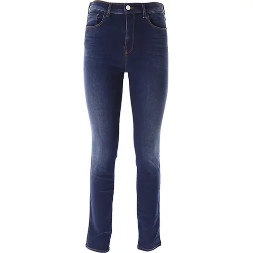 Moderne Stil High Waist Skinny Jeans , Damen, Größe: W28 - Emporio Armani - Modalova