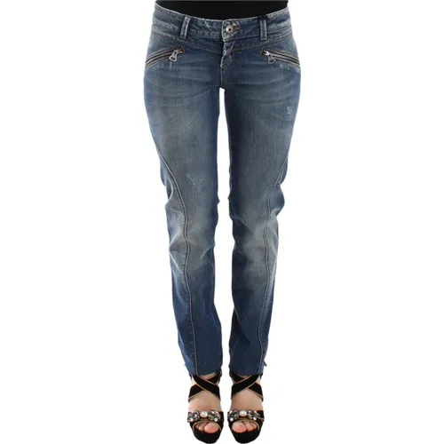 Blaue Slim-Fit Denim Jeans - Ermanno Scervino - Modalova