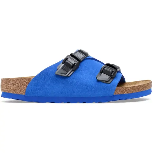 Suede Leather Casual Sandal , male, Sizes: 10 UK, 7 UK, 8 UK, 9 UK - Birkenstock - Modalova