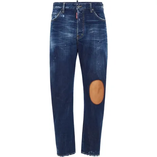 Denim Jeans mit Distressed-Effekt , Herren, Größe: XL - Dsquared2 - Modalova