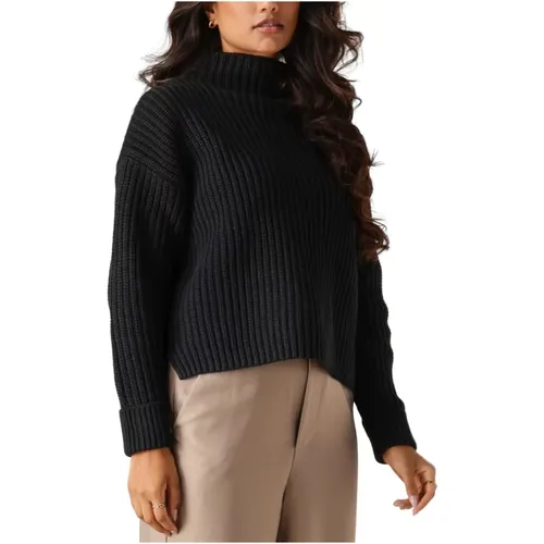 Schwarzer Strickpullover Selma - Selected Femme - Modalova